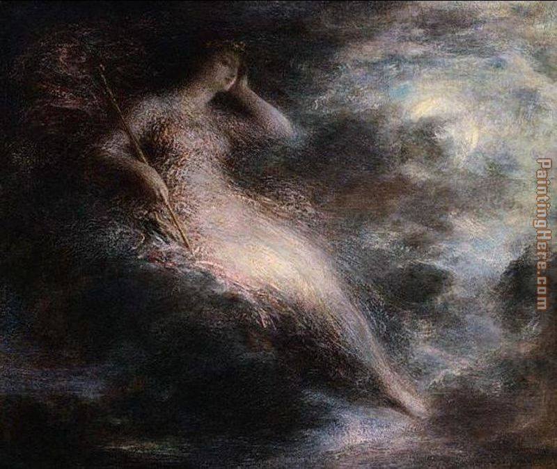 Queen of the Night painting - Henri Fantin-Latour Queen of the Night art painting